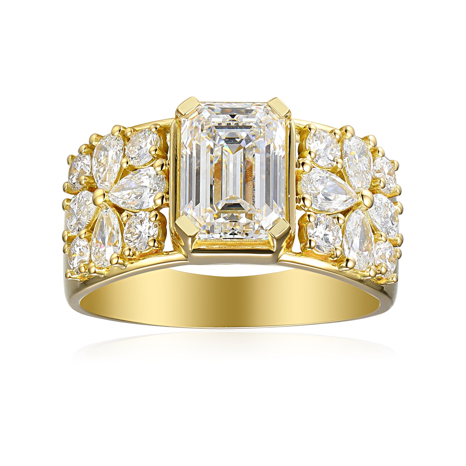 2 Carat Emerald Semi Mount Ring