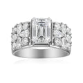 1.5 Carat Emerald Semi Mount Ring