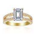 2.5 Carat Emerald Semi Mount Ring