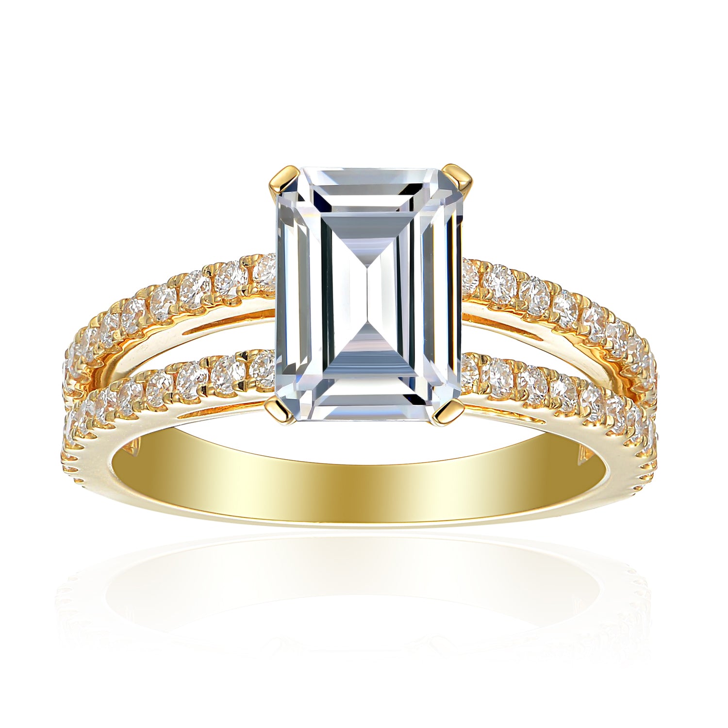 3 Carat Emerald Semi Mount Ring