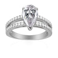 2.5 Carat Pear Semi Mount Ring