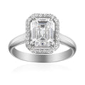 1.5 Carat Emerald Semi Mount Ring