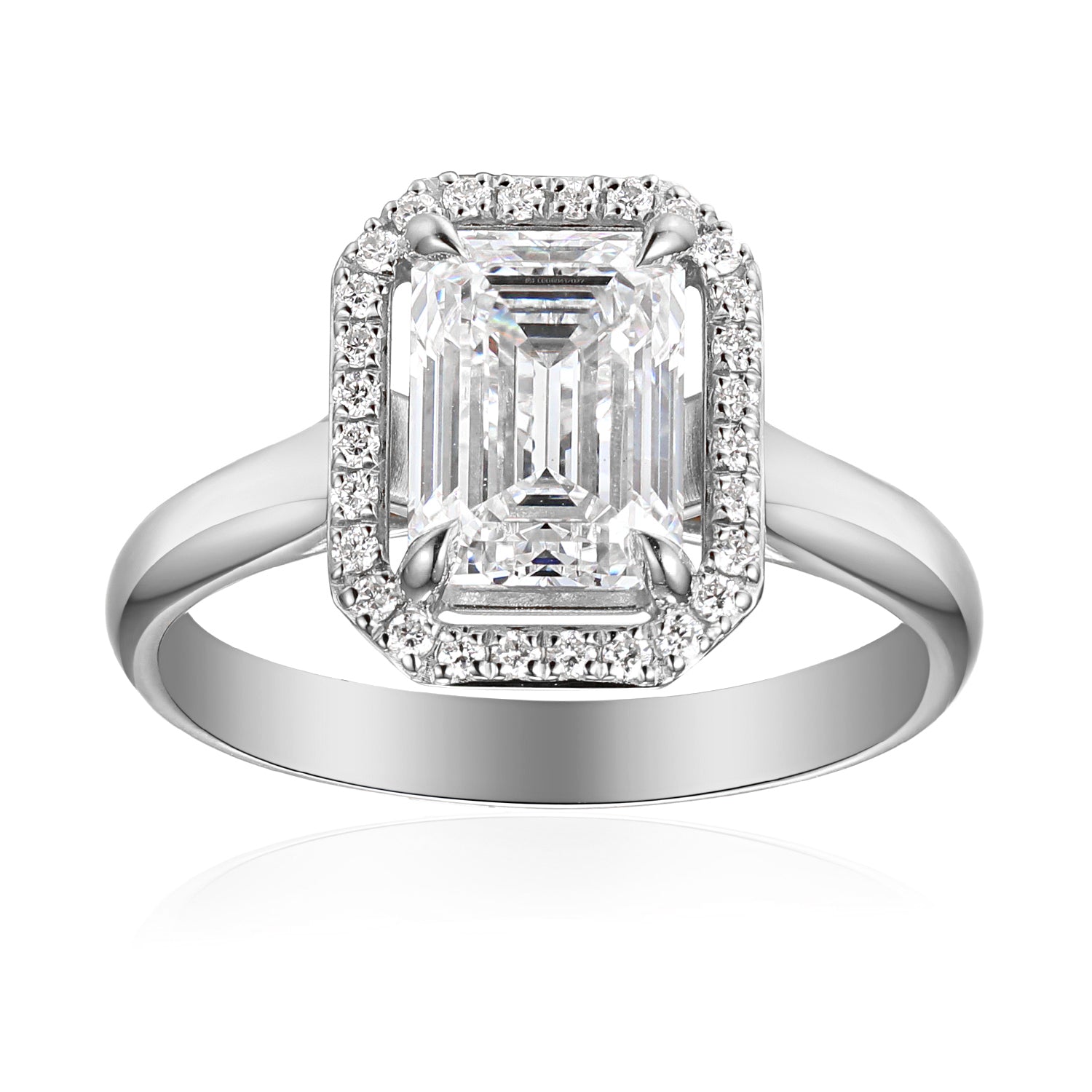 1.5 Carat Emerald Semi Mount Ring