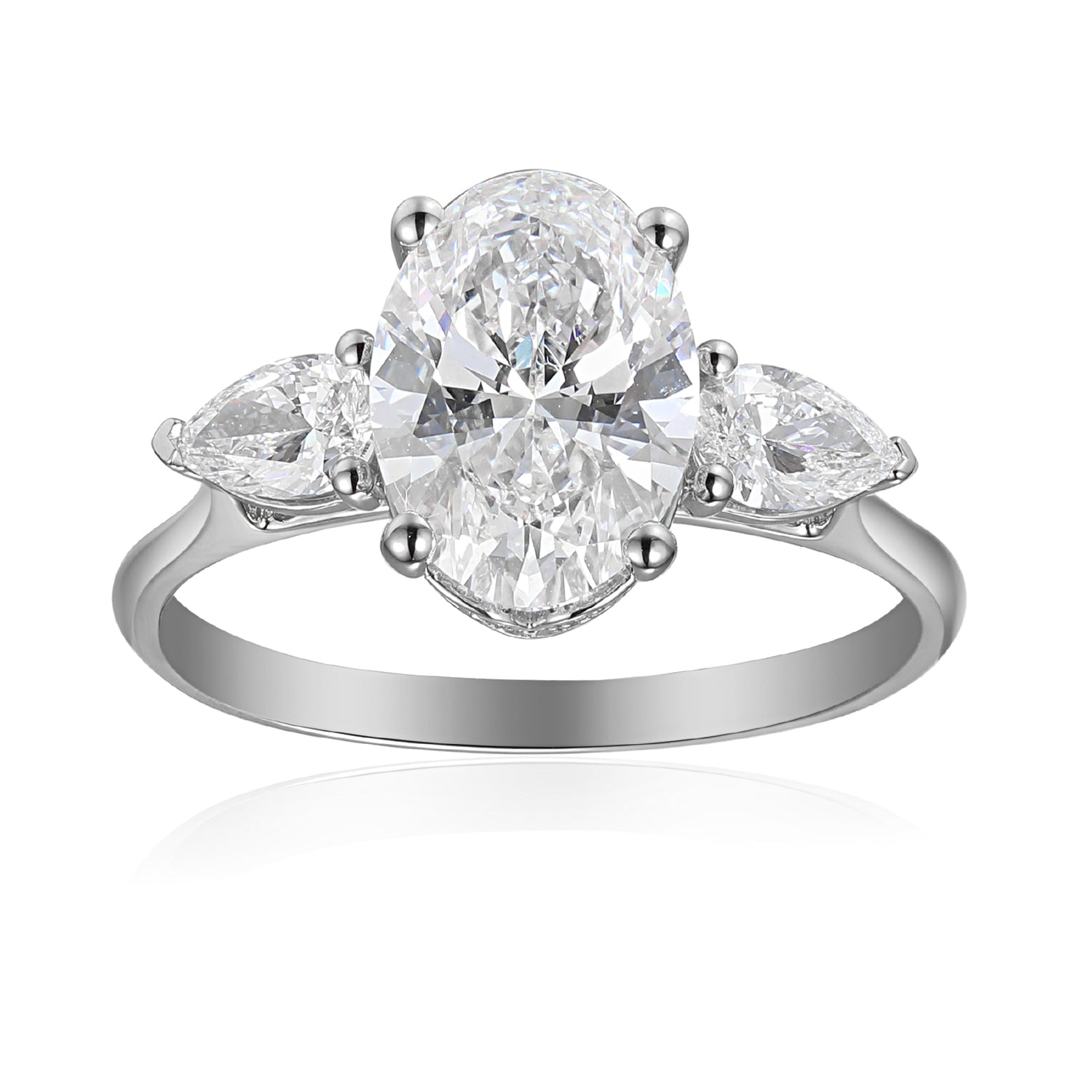 2 Carat Oval Semi Mount Ring
