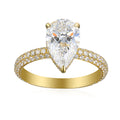 2 Carat Pear Semi Mount Ring