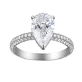 3 Carat Pear Semi Mount Ring