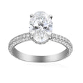 3 Carat Oval Semi Mount Ring