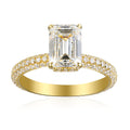 2 Carat Emerald Semi Mount Ring