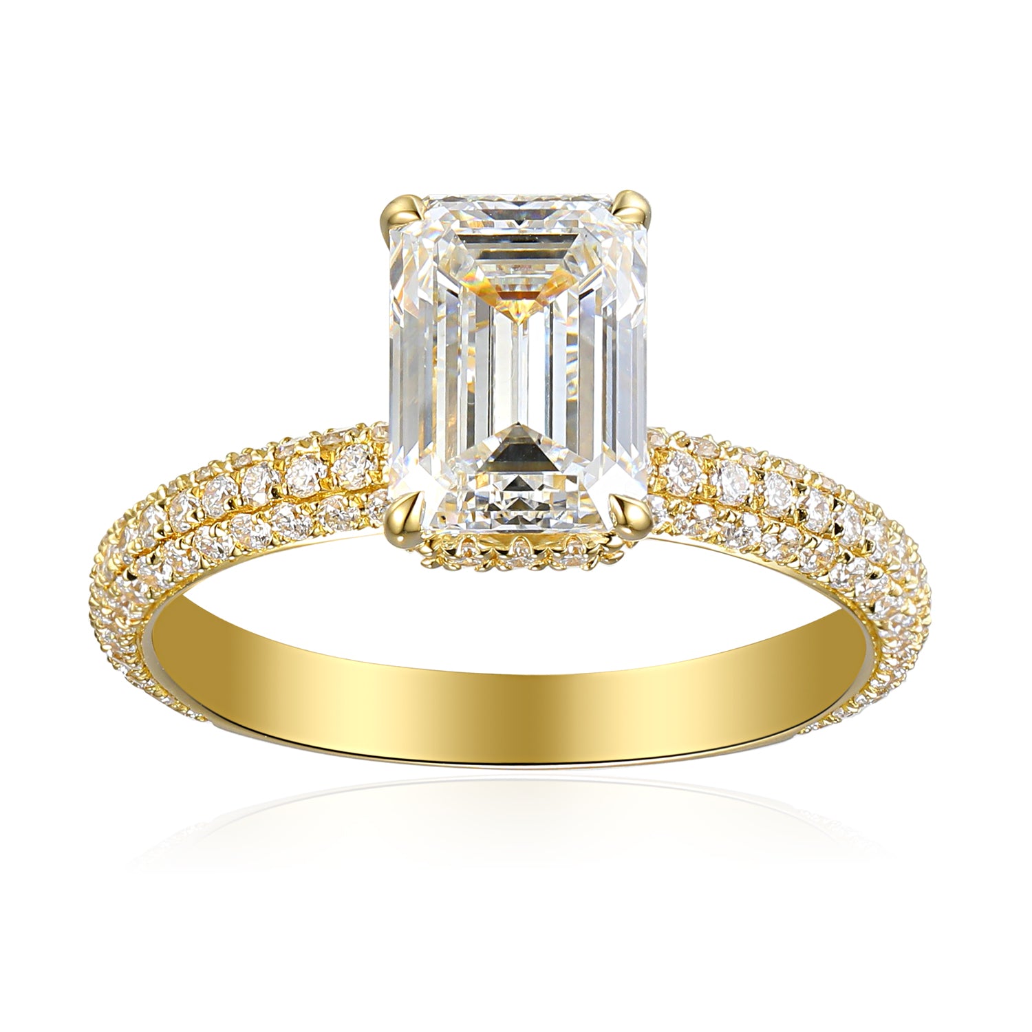 2 Carat Emerald Semi Mount Ring