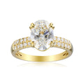 3 Carat Oval Semi Mount Ring