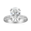 3 Carat Oval Semi Mount Ring