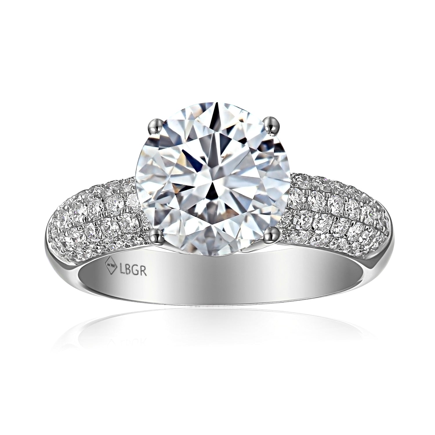1.5 Carat Round Semi Mount Ring