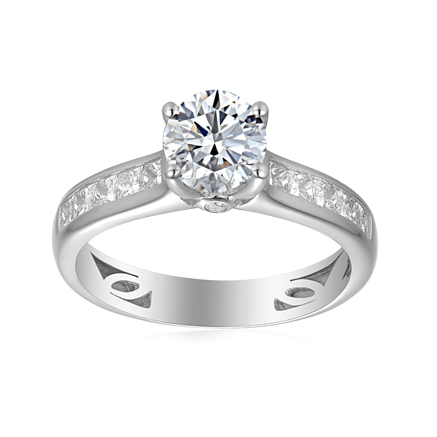 1 Carat Round Semi Mount Ring