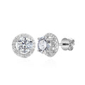 0.35 Carat Round Semi Mount Earrings