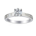 0.65 Carat Round Semi Mount Ring