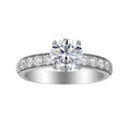 1 Carat Round Semi Mount Ring