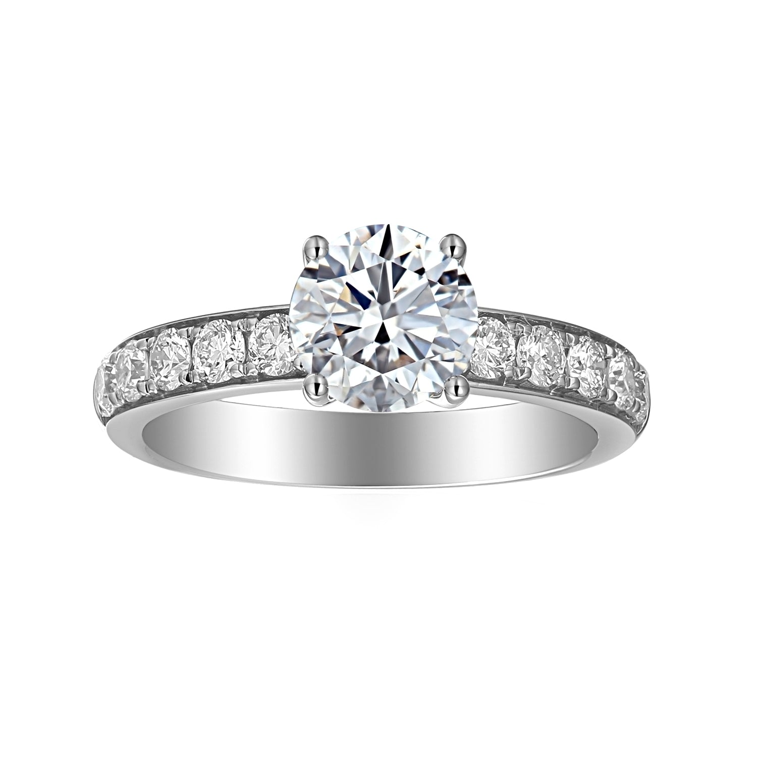 1 Carat Round Semi Mount Ring