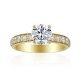 1 Carat Round Semi Mount Ring