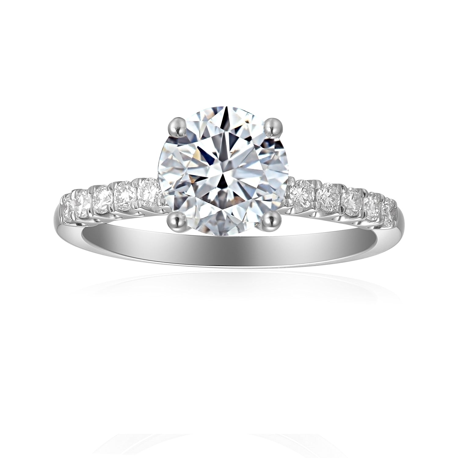 1 Carat Round Semi Mount Ring