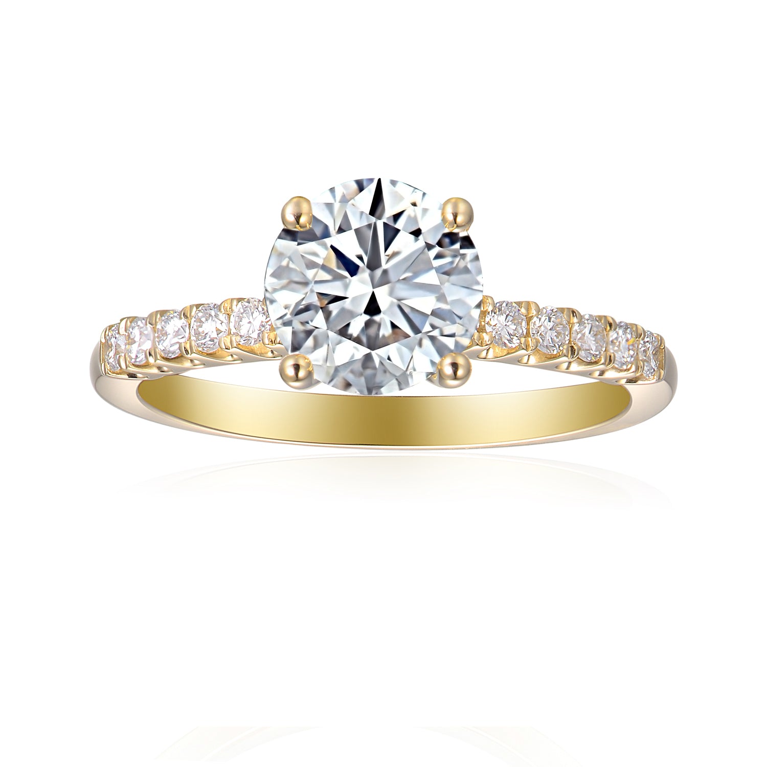 1 Carat Round Semi Mount Ring