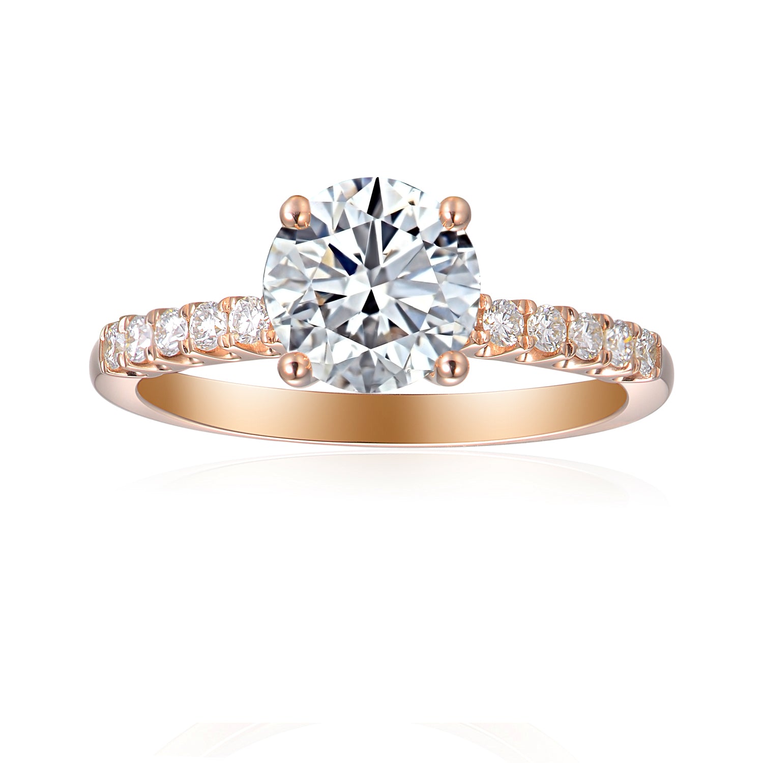 1 Carat Round Semi Mount Ring
