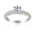 0.7 Carat Round Semi Mount Ring