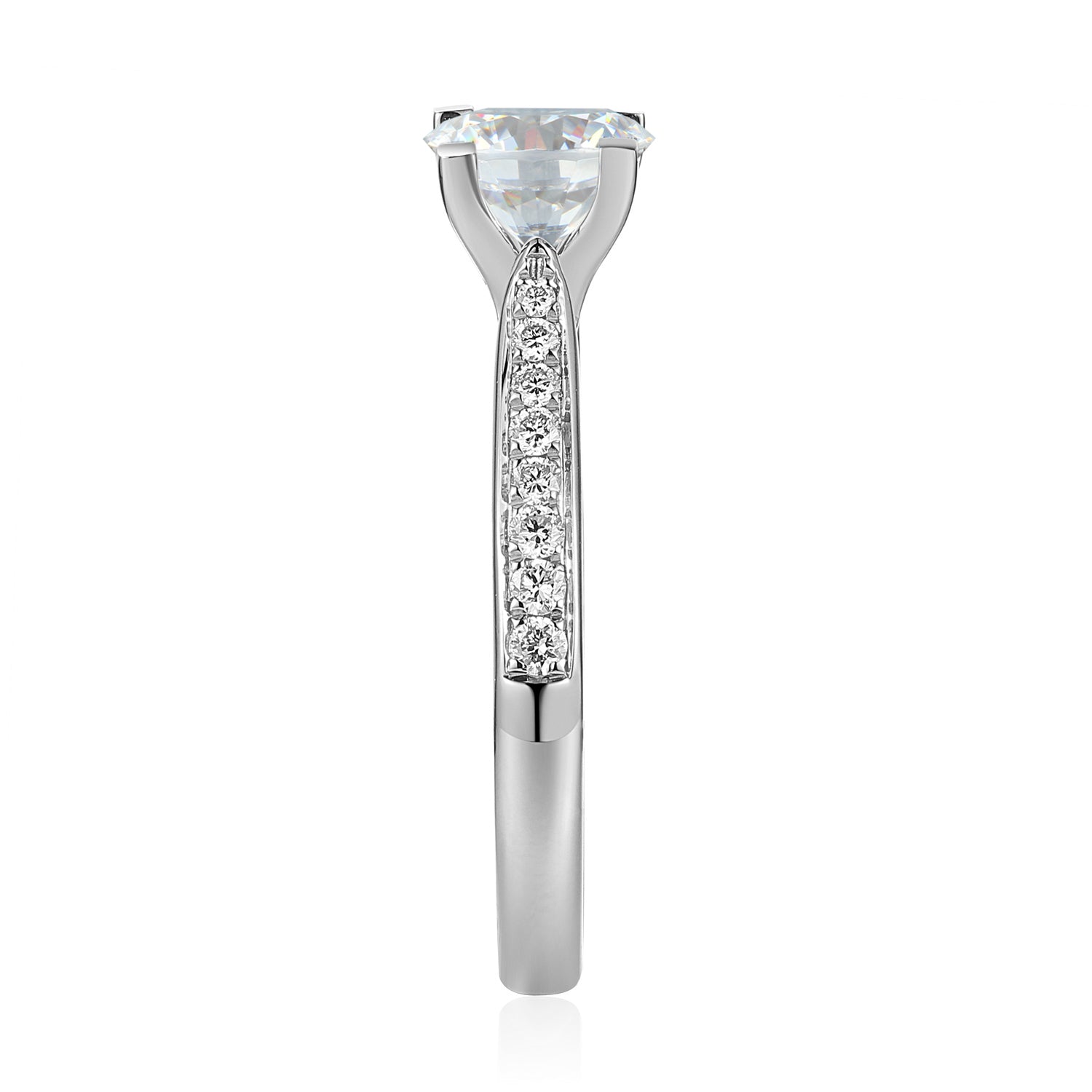 1 Carat Round Semi Mount Ring