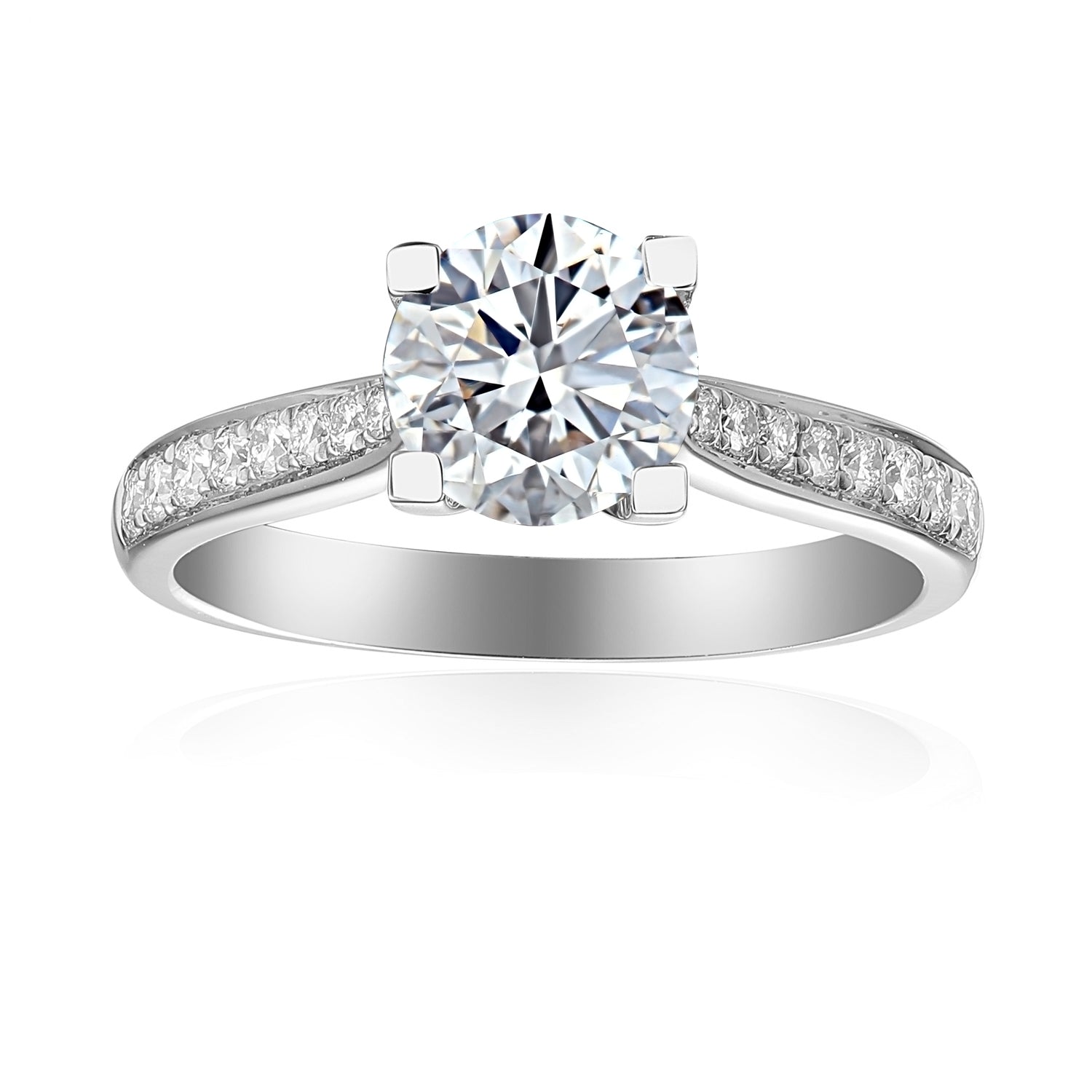 1 Carat Round Semi Mount Ring