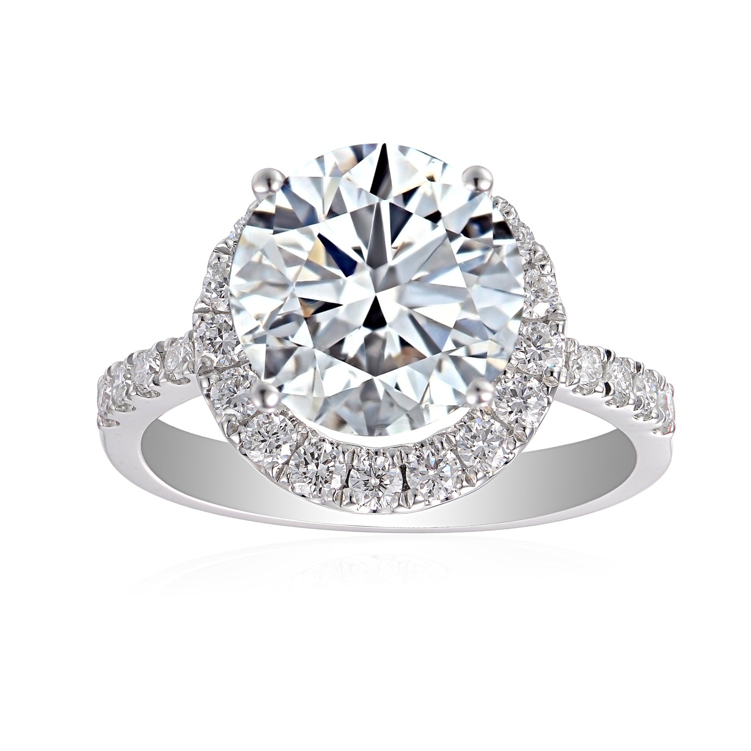 1 Carat Round Semi Mount Ring