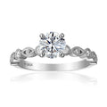 0.75 Carat Round Semi Mount Ring