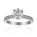 1 Carat Round Semi Mount Ring