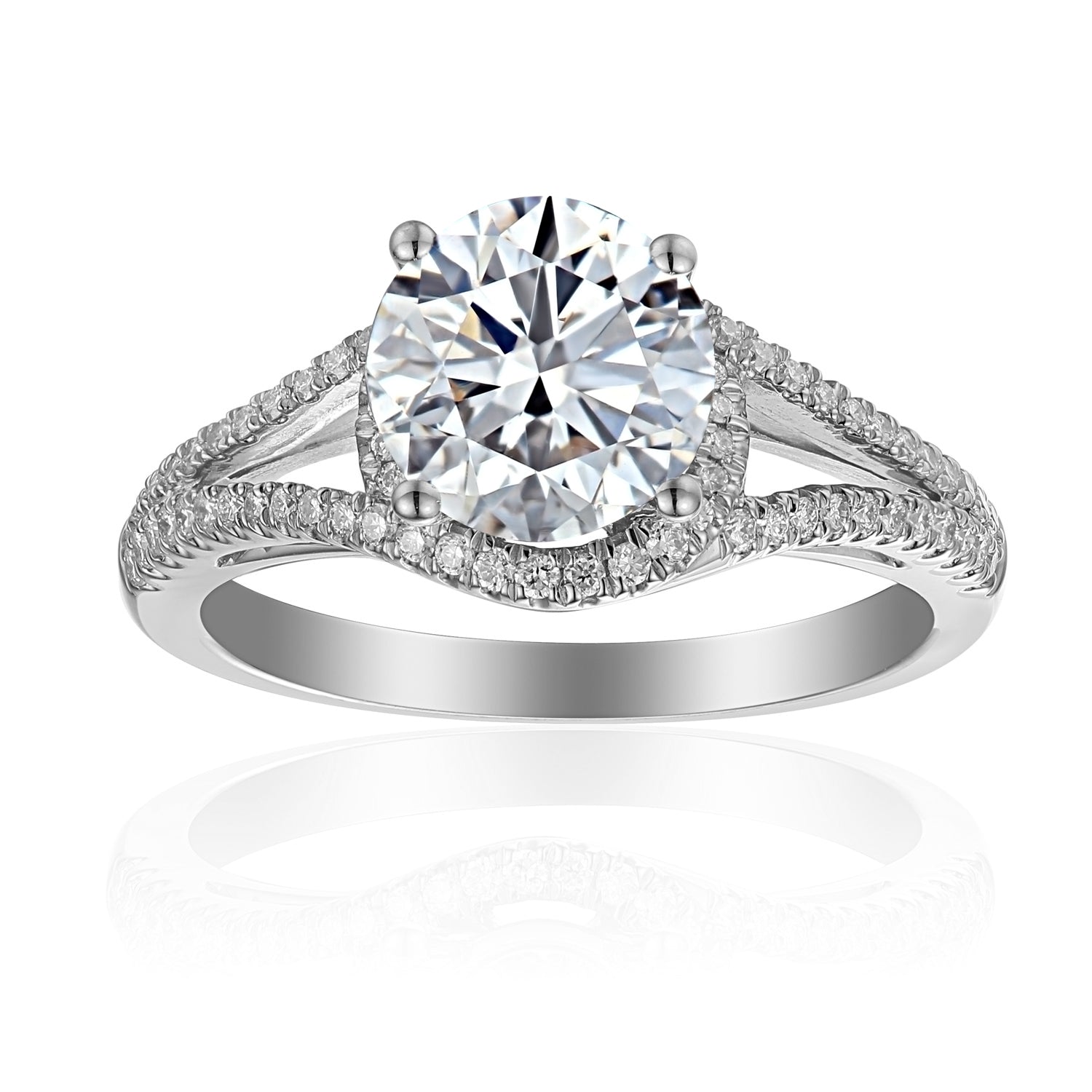 0.8 Carat Round Engagement Ring