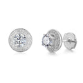 0.3 Carat Round Semi Mount Earrings