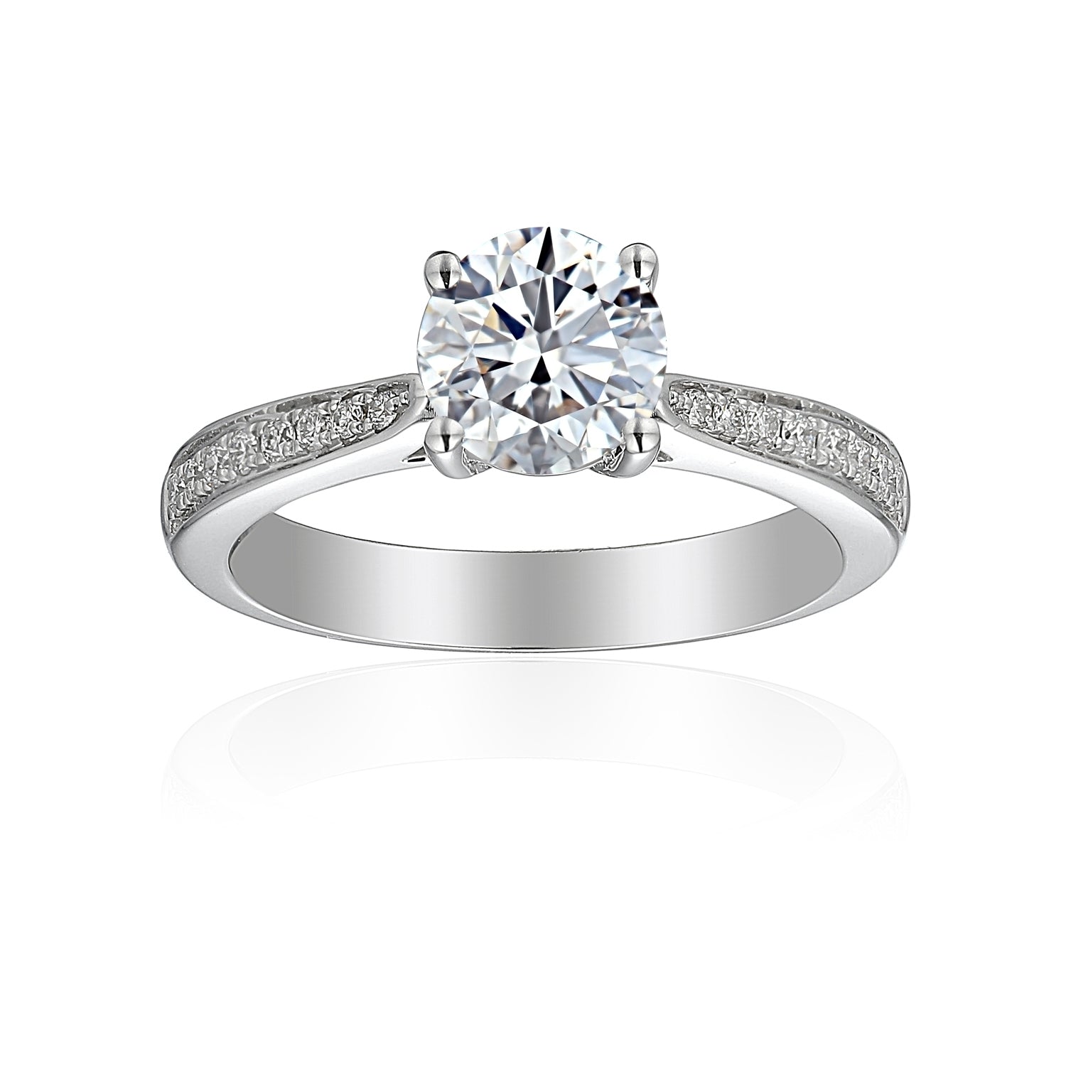 1 Carat Round Engagement Ring