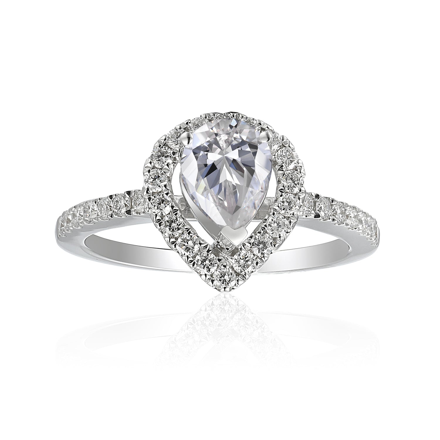 1 Carat Pear Engagement Ring