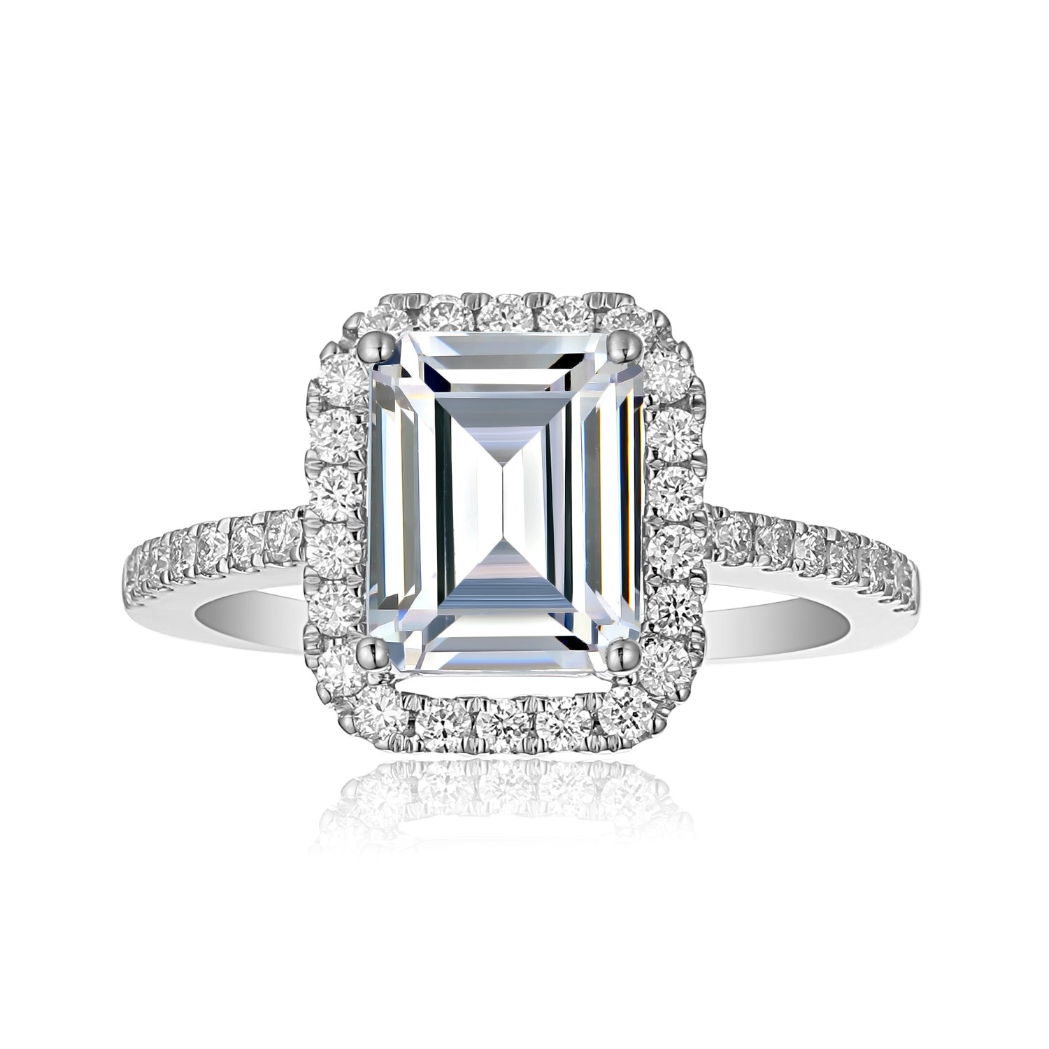 0.75 Carat Emerald Engagement Ring