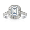 1 Carat Emerald Engagement Ring