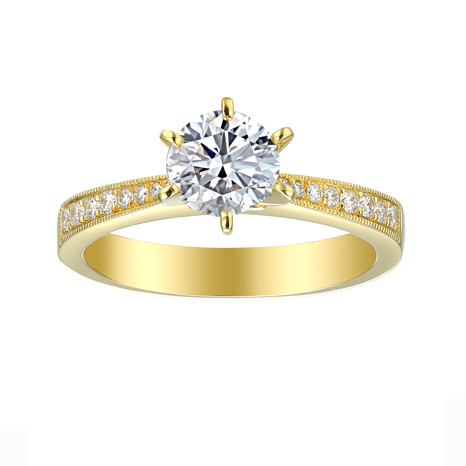 0.75 Carat Round Semi Mount Ring