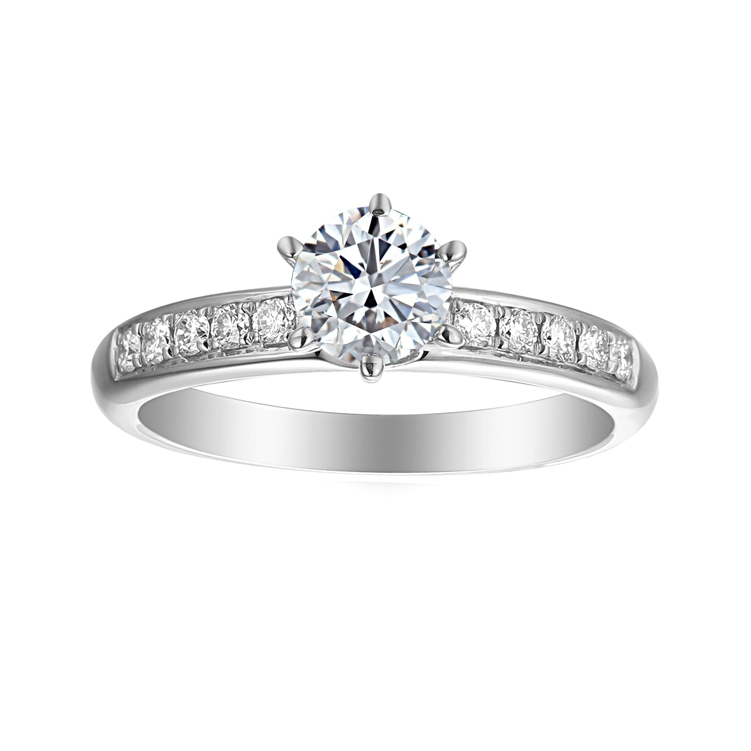 0.5 Carat Round Engagement Ring