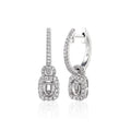 0.33 Carat Oval Semi Mount Earrings