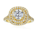 0.65 Carat Round Semi Mount Ring