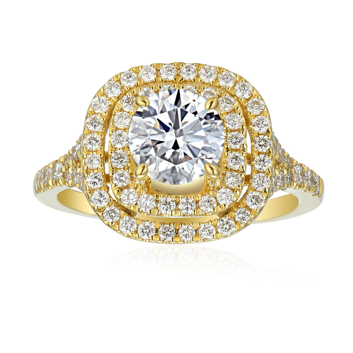 2 Carat Round Semi Mount Ring