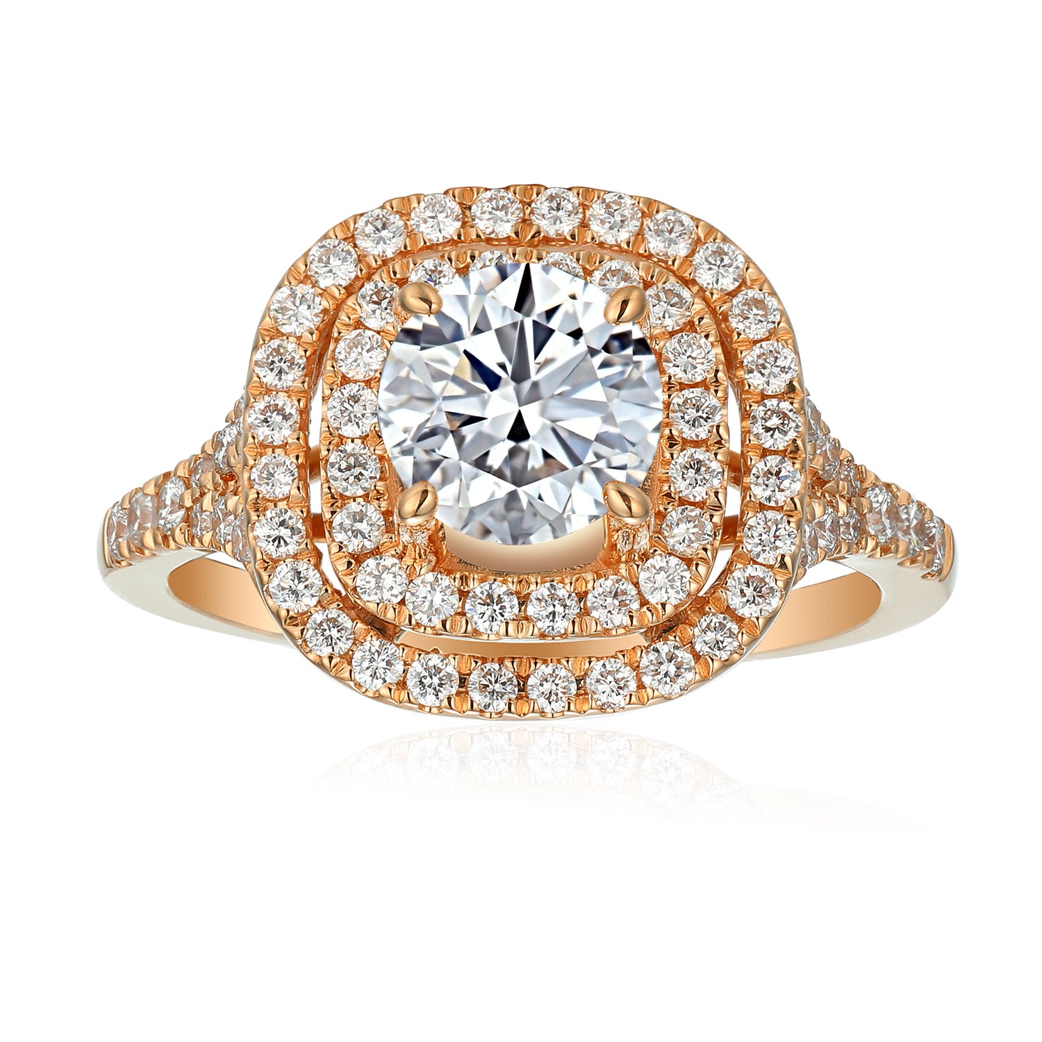 0.65 Carat Round Semi Mount Ring