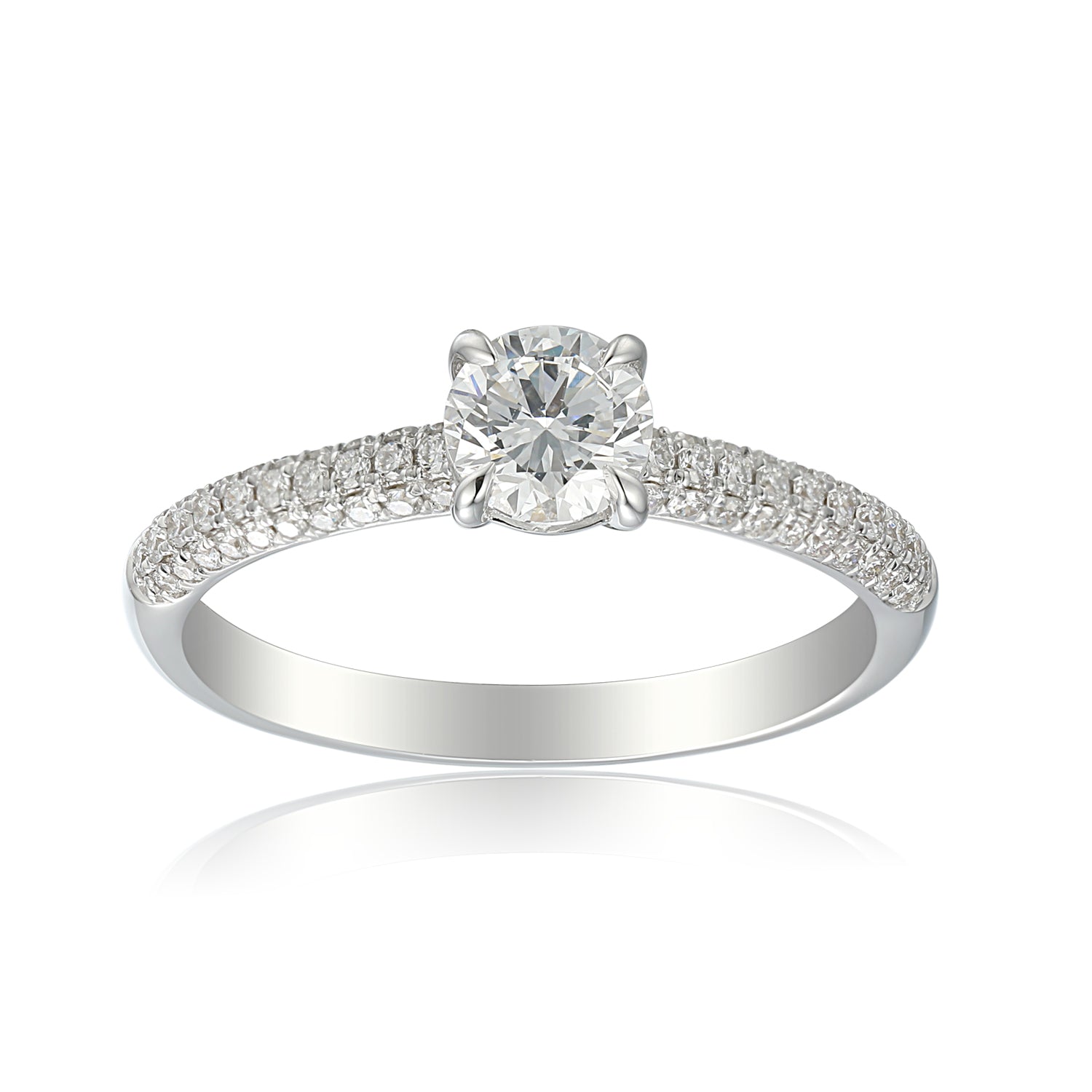 0.5 Carat Round Engagement Ring