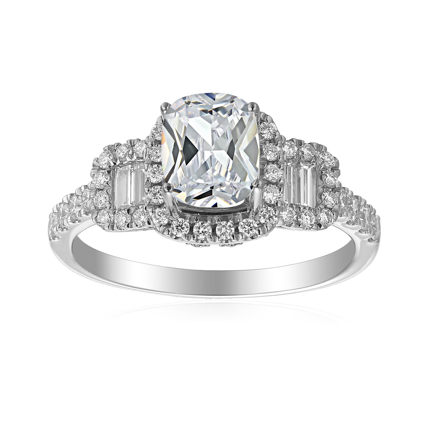 1 Carat Cushion Engagement Ring
