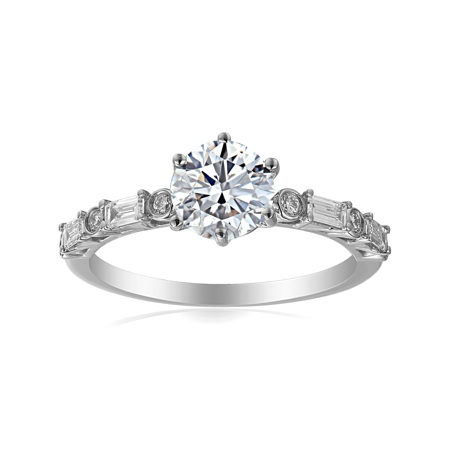 1 Carat Round Engagement Ring