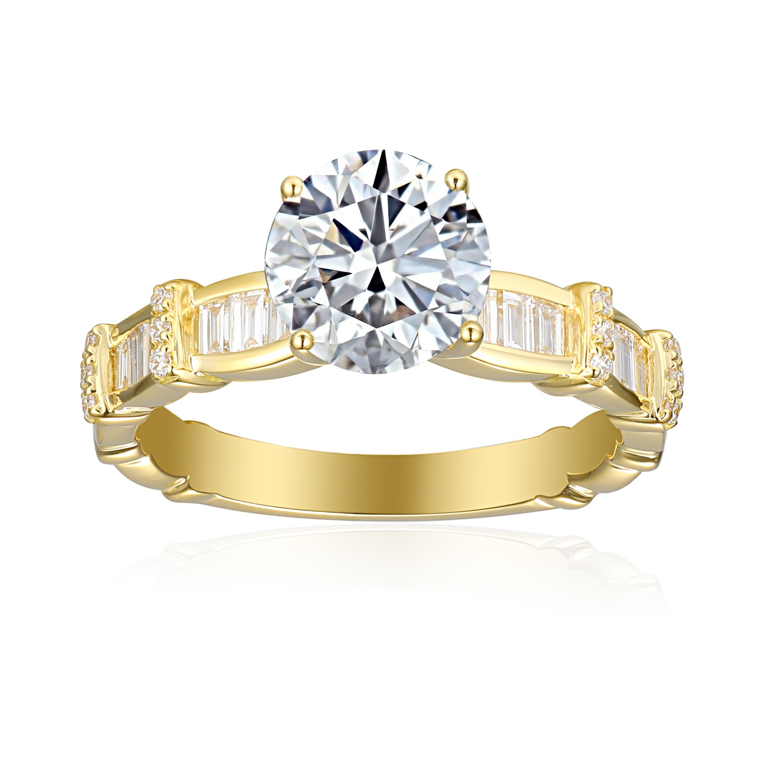 1 Carat Round Semi Mount Ring