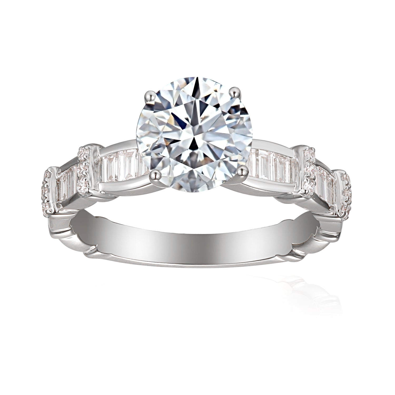 1 Carat Round Semi Mount Ring