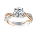 1 Carat Round Semi Mount Ring
