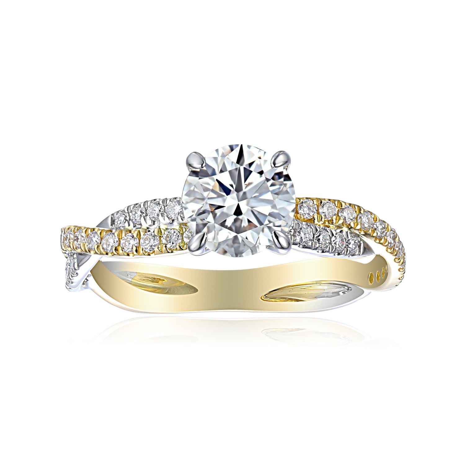 1 Carat Round Semi Mount Ring